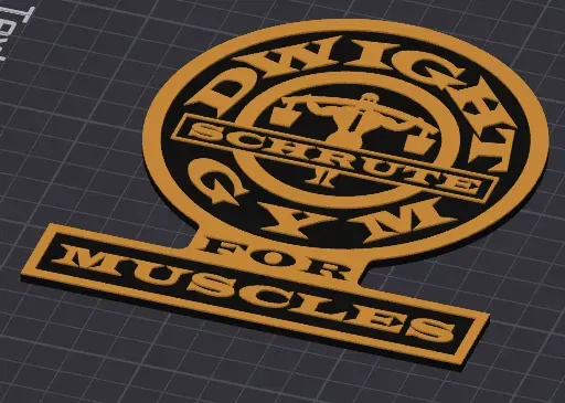 The Office - Dwight Schrute Gym for Muscles (Wall Art/Plaque) - Image 3