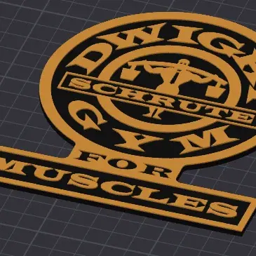 The Office - Dwight Schrute Gym for Muscles (Wall Art/Plaque)