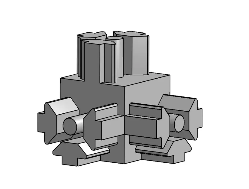 Đầu Nối Nhôm Định Hình 3 Chiều Aluprofil - Image 1