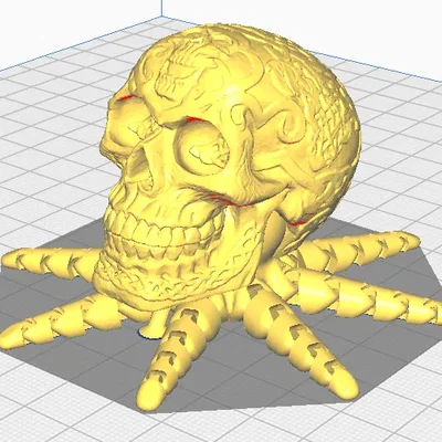 Mô hình 3D con bạch tuộc