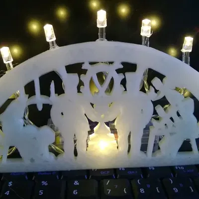 printable candle arch