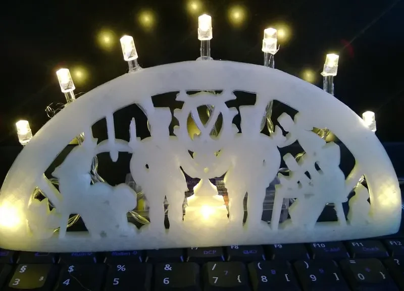 printable candle arch