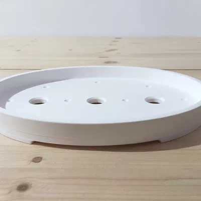 Chậu Bonsai 20 oval phẳng kiểu rừng 262x194x30mm