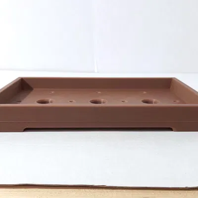 Chậu Bonsai 18 Chữ Nhật Dẹt Kiểu Rừng 250x160x30mm