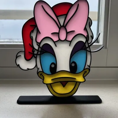 Móc Khóa Trang Trí Cửa Sổ Hình Daisy Duck Nhân Dịp Giáng Sinh