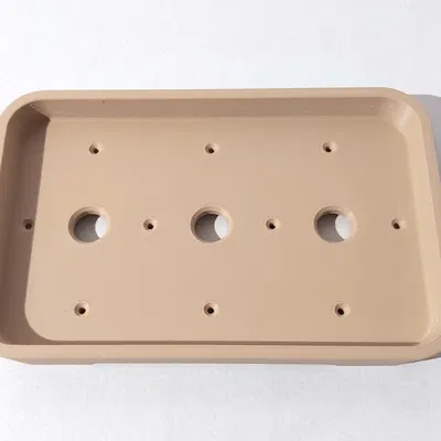 Chậu Bonsai 19 Chữ Nhật Bo Tròn Kiểu Rừng 250x160x30mm