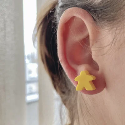 Geek Earrings: Meeple