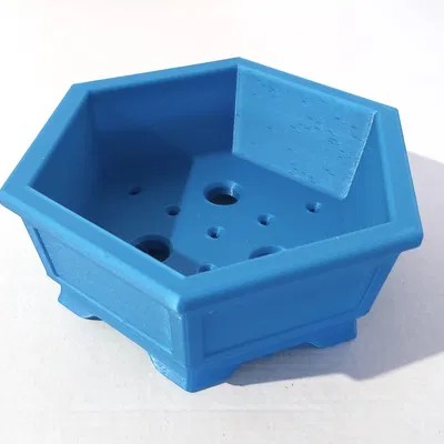 Chậu Bonsai 23 lục giác vát cạnh 170x170x62mm