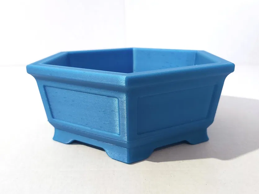 Chậu Bonsai 23 lục giác vát cạnh 170x170x62mm - Image 2