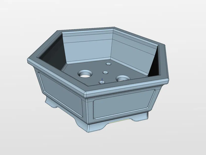 Chậu Bonsai 23 lục giác vát cạnh 170x170x62mm - Image 4