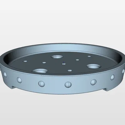 Chậu Bonsai 21 tròn dẹt 200x200x30mm