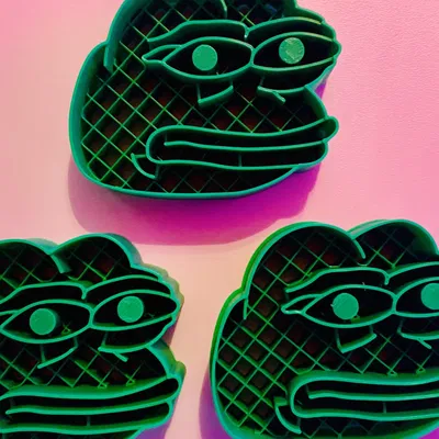 Khuôn Cắt Bánh Pepe Ếch - Sẵn Sàng In (Không cần ráp hay chỉnh sửa)