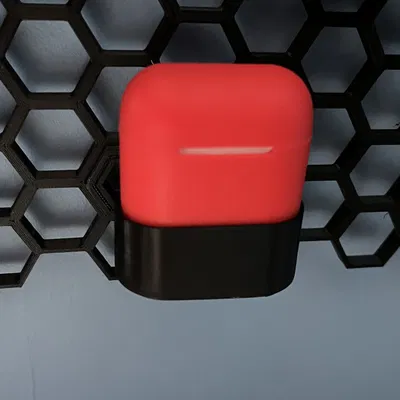 Giá Treo Tai Nghe AirPods Gen 2 Kèm Ốp Lưng - Hình Tổ Ong