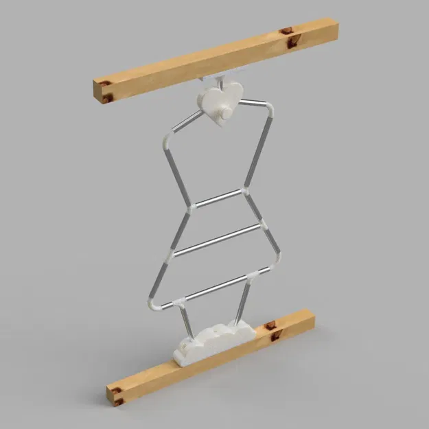 Giá Treo Đồ Hình Bé Gái Cho Giường Ikea Kura - Image 2