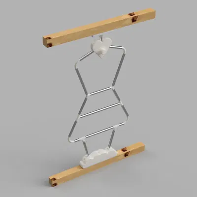 Giá Treo Đồ Hình Bé Gái Cho Giường Ikea Kura