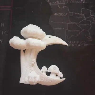 Dây chuyền mặt hồ lô nấm cây trăng