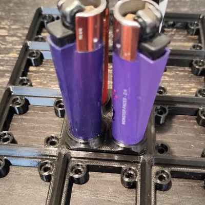 Kệ Bật Lửa Clipper Gridfinity 1x1 Có Lỗ Nam Châm