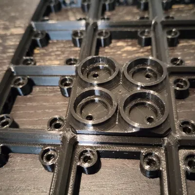 Kệ Bật Lửa Clipper Gridfinity 1x1 Có Lỗ Nam Châm