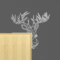 Christmas door corner/Deer Head low poly - Thumbnail 2