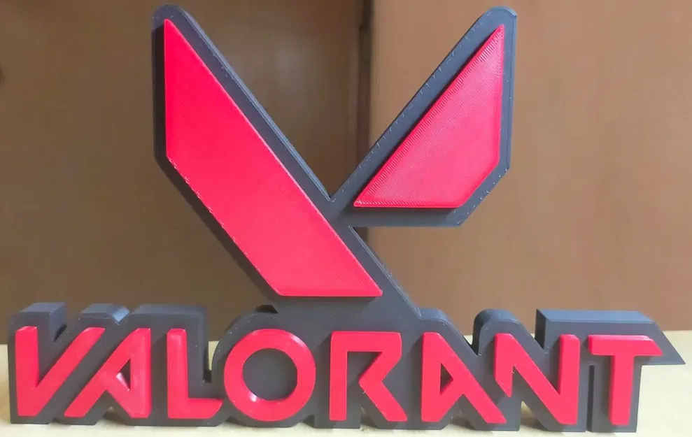 Valorant Logo Desk Stand - Image 1