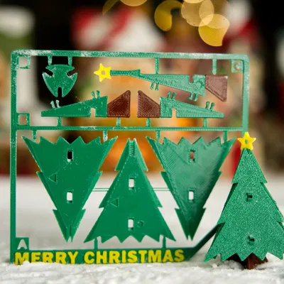 Bộ Kit Thiệp Cây Thông Noel Đa Sắc