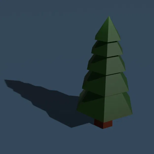 Cây thông Noel dạng low poly - Image 1