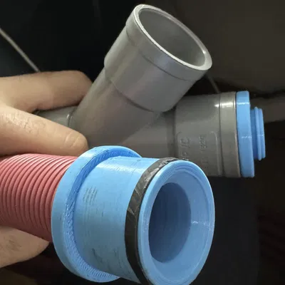 Khớp nối ống ruột gà với ống PVC