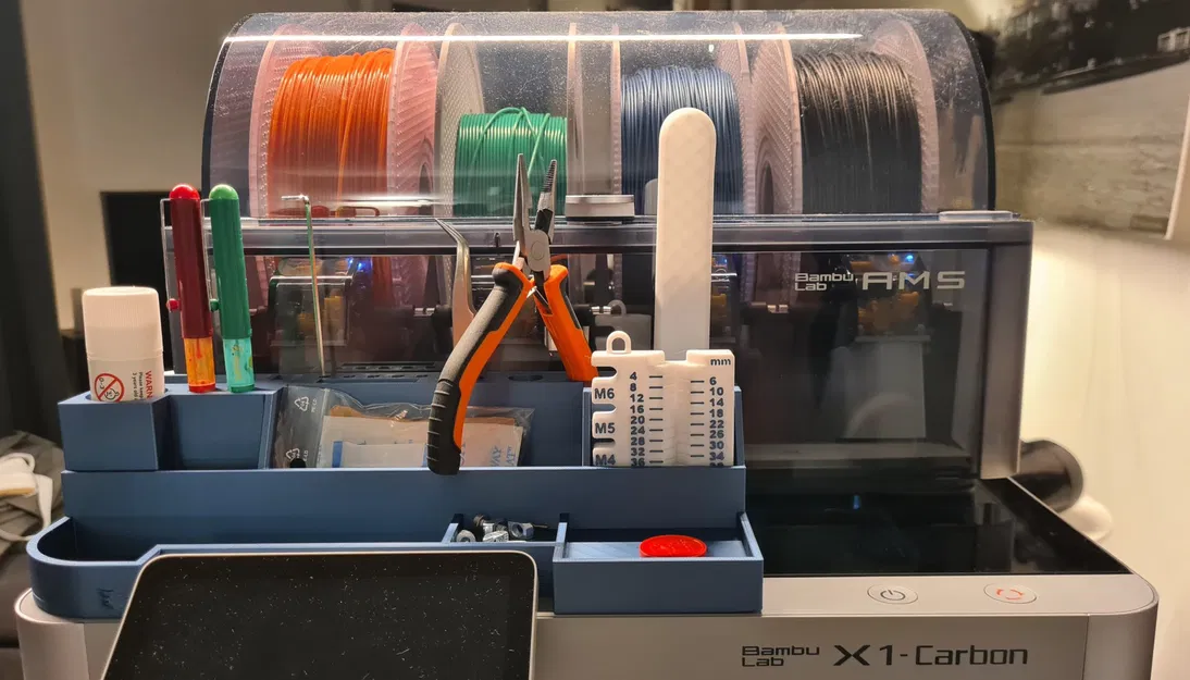 Bộ Lưu Trữ Dụng Cụ Hàng Ngày Cho Bambu X1 Carbon Có AMS - Image 1
