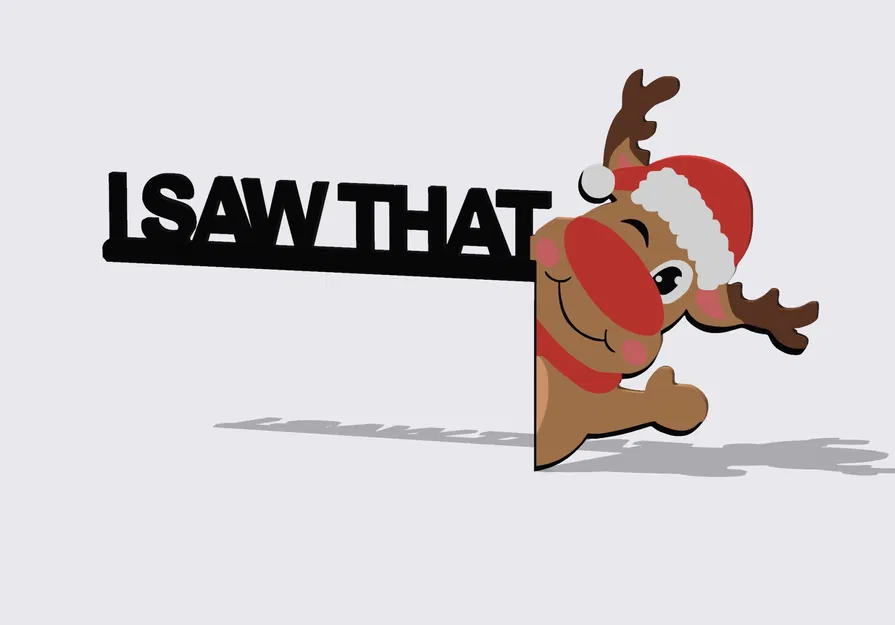 Trang Trí Khung Cửa Hình Tuần Lộc Dễ Thương Nhưng Lén Lút - Image 3