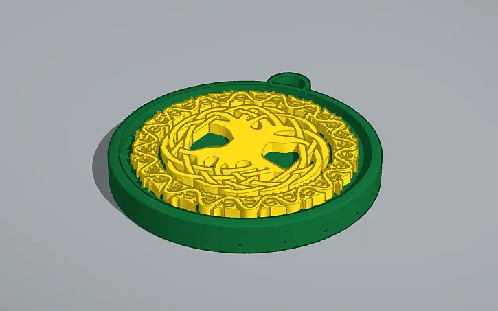 Mặt dây chuyền Cây Sự Sống Celtic / Norse 49 - Image 2