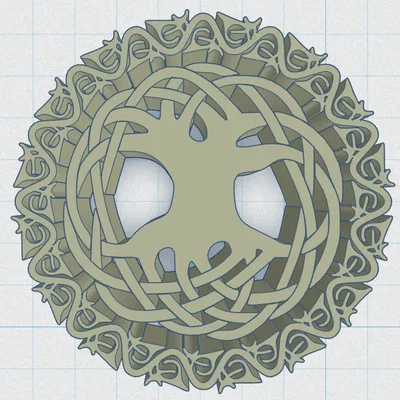 Mặt dây chuyền Cây Sự Sống Celtic / Norse 49