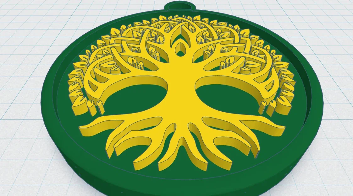 Mặt Dây Chuyền Cây Sự Sống Phong Cách Celtic / Bắc Âu 46 - Image 1