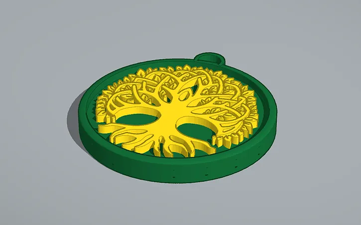 Mặt Dây Chuyền Cây Sự Sống Phong Cách Celtic / Bắc Âu 46 - Image 2