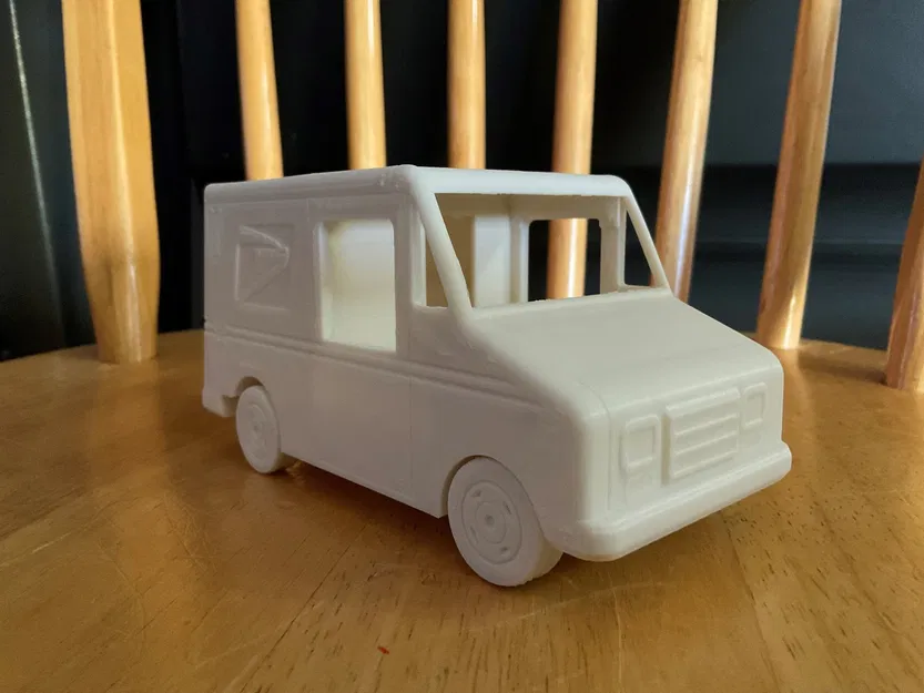 Xe Tải Bưu Điện USPS Grumman LLV In Không Cần Support - Image 1