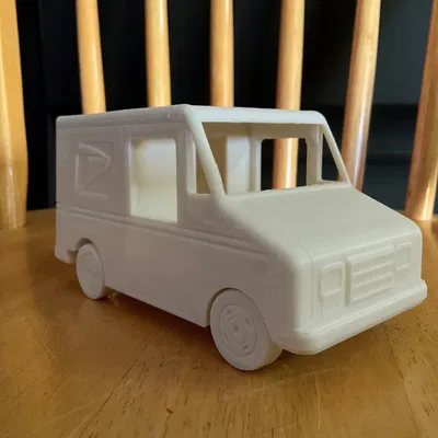 Xe Tải Bưu Điện USPS Grumman LLV In Không Cần Support