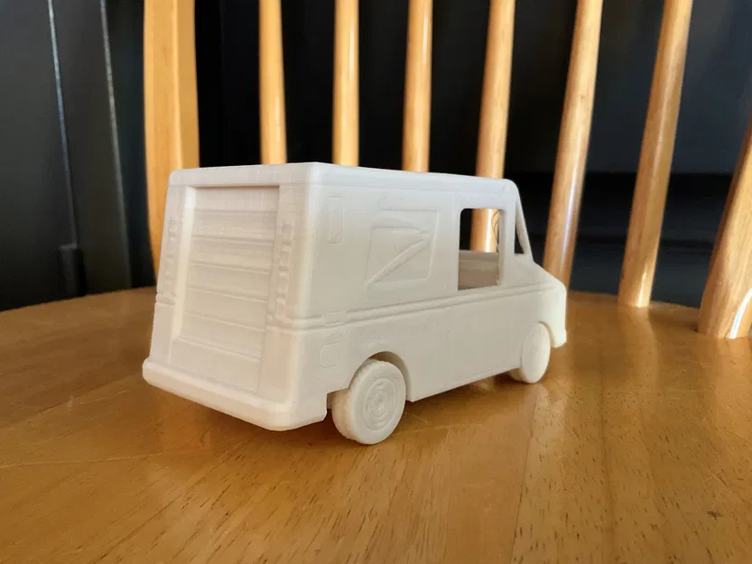 Xe Tải Bưu Điện USPS Grumman LLV In Không Cần Support - Image 3