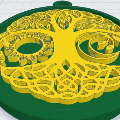 Mặt Dây Chuyền Cây Sự Sống Phong Cách Celtic/Bắc Âu 41