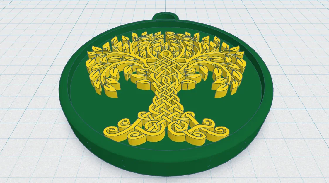 Mặt Dây Chuyền Cây Sự Sống Celtic / Norse 40 - Image 1