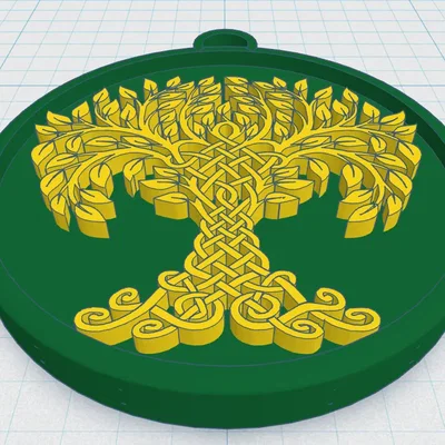 Mặt Dây Chuyền Cây Sự Sống Celtic / Norse 40