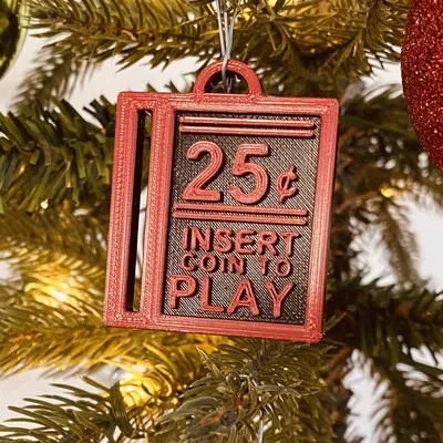 Insert Coin To Play Ornament