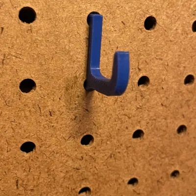 Very average peg board hook