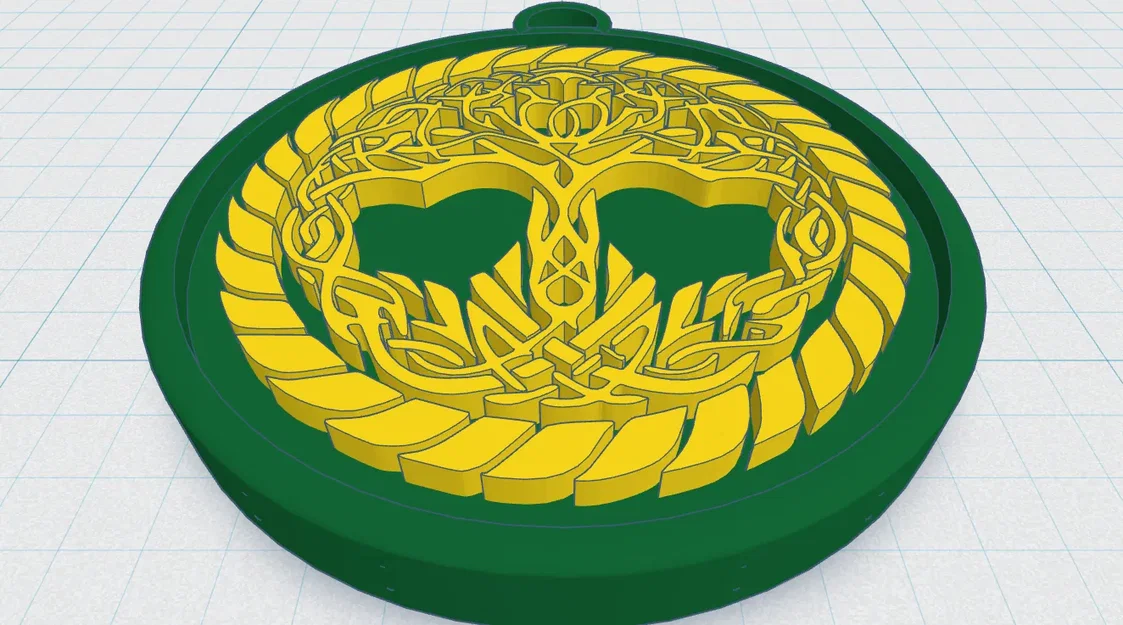Mặt Dây Chuyền Cây Sự Sống Celtic / Norse 38 - Image 1