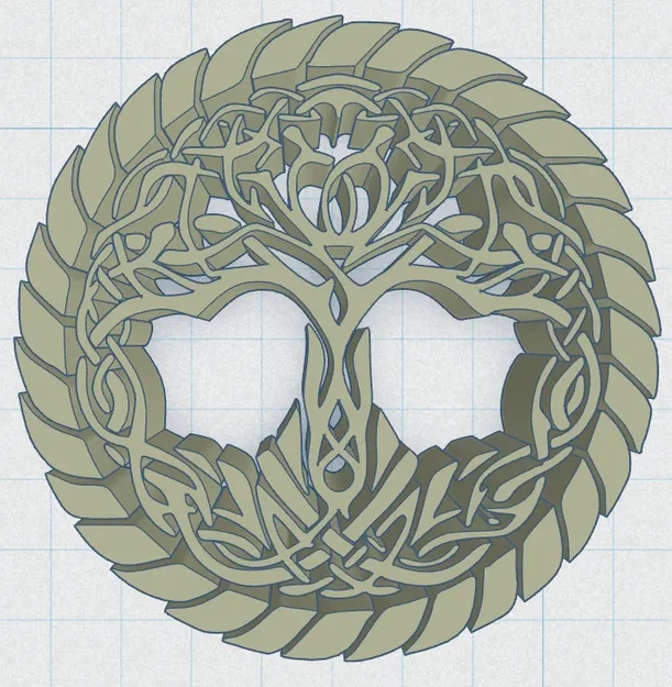 Mặt Dây Chuyền Cây Sự Sống Celtic / Norse 38 - Image 3