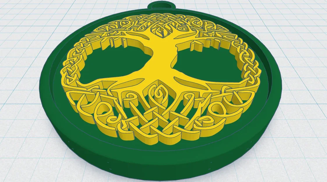 Mặt Dây Chuyền Cây Sự Sống Celtic / Norse 32 - Image 1
