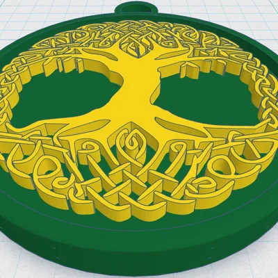 Mặt Dây Chuyền Cây Sự Sống Celtic / Norse 32