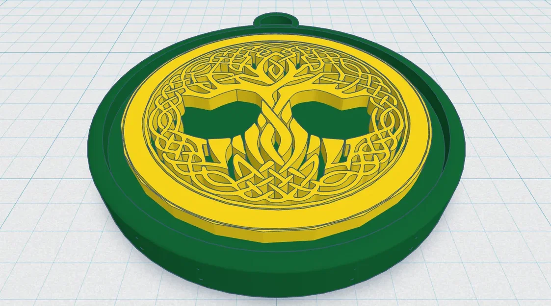 Mặt dây chuyền Cây Sự Sống Celtic / Bắc Âu 35 - Image 1