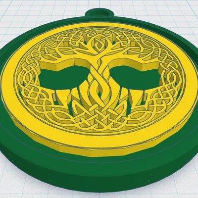 Mặt dây chuyền Cây Sự Sống Celtic / Bắc Âu 35