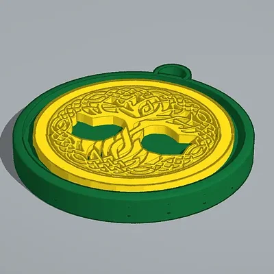 Mặt dây chuyền Cây Sự Sống Celtic / Bắc Âu 35