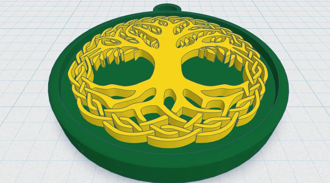 Celtic / Norse - Mặt Dây Chuyền Cây Sự Sống 34 - Image 1