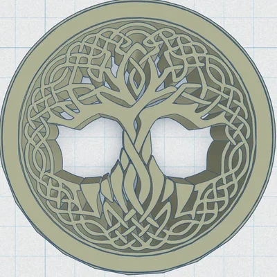 Mặt dây chuyền Cây Sự Sống Celtic / Bắc Âu 35